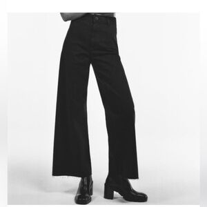 Zara Black Marine Straight Leg Pant Size 4